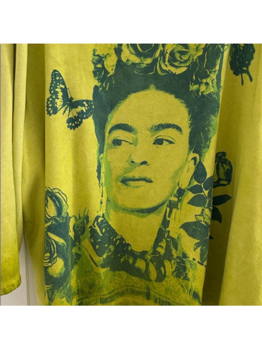Magnolia Pearl Lime Green Frida Kahlo Graphic Sweatshirt - Picture 2 of 5